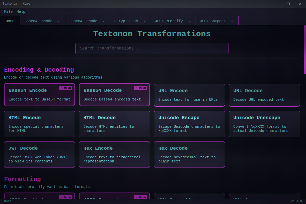 Textonom Screenshot